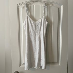 Abercrombie white linen mini dress